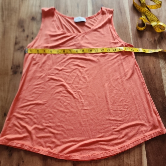 Chantal Côté Design orange sleeveless top/ camisole size S - Picture 7 of 10